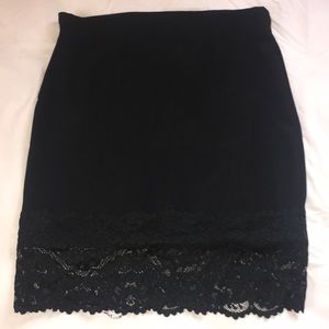 Black Lace Skirt